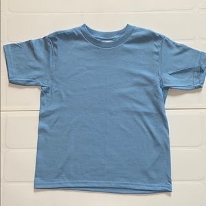 Delta Pro Weight Kids Short Sleeve Tee T-shirt NWOT Blue Cotton